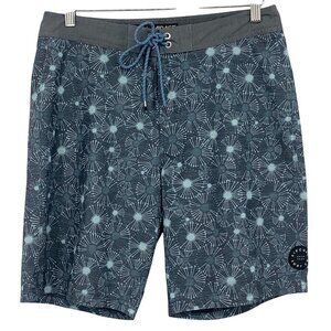 Rip Curl Mens Mirage Boardshorts Size 31 Blue Floral Surf Swim Shorts EUC